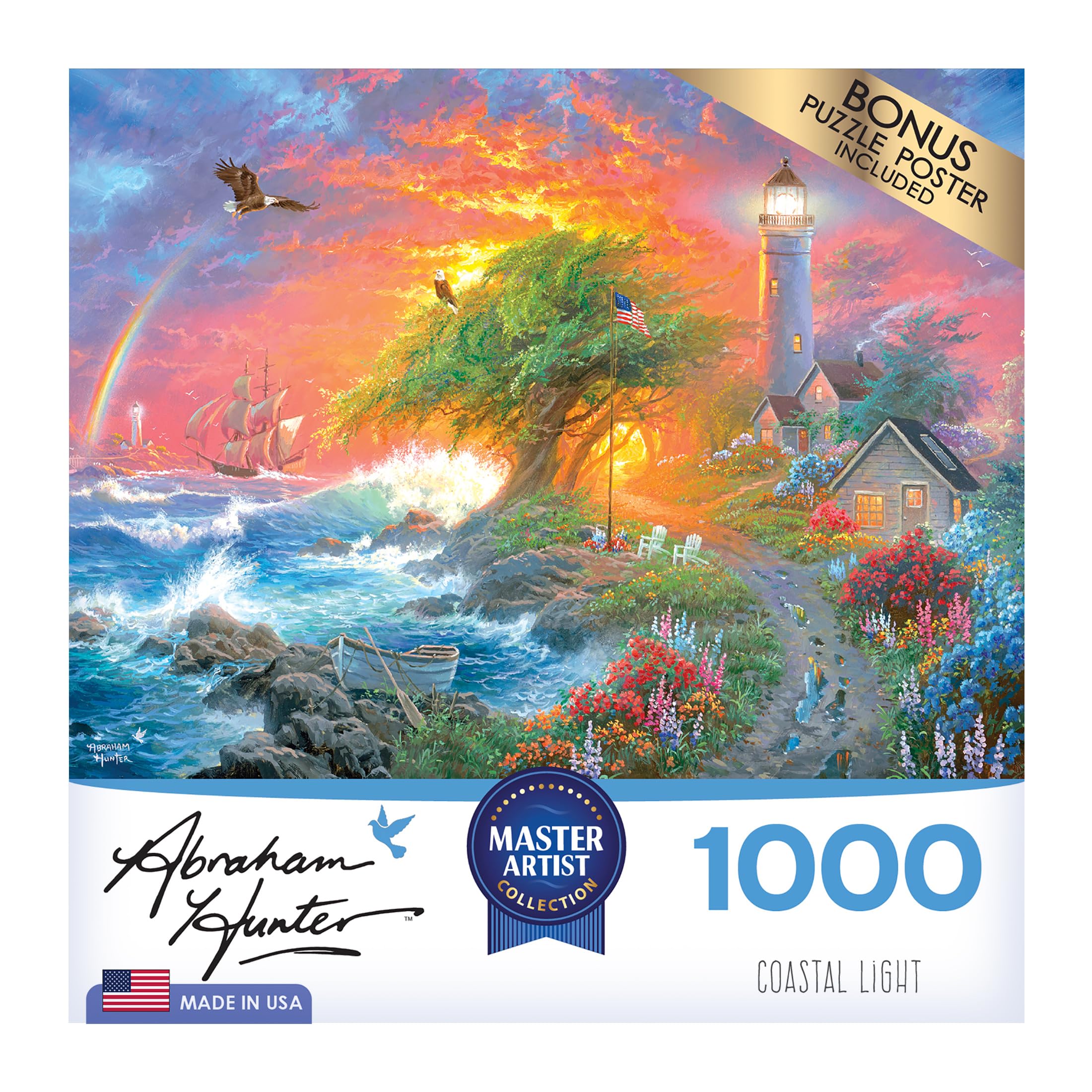 Amazon.com: RoseArt - Abraham Hunter - Coastal Light - 1000 Piece